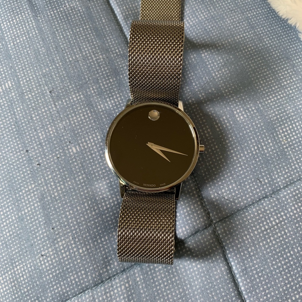Movado Men's Black Mesh Watch